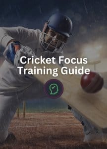 A focused cricketer playing a shot in challenging conditions, symbolizing concentration and mental sharpness in cricket